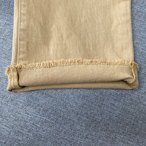 Torrid Denim Jeans Women's 14 Short High Rise Button Fly Beige Raw Hem - Picture 8 of 13